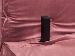 Divano letto 2 posti VESTFOLD Velluto Rosa