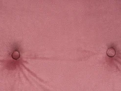 Divano letto 2 posti VESTFOLD Velluto Rosa