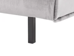 Divano letto 2 posti VESTFOLD Velluto Grigio