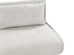 Divano letto 2 posti VESTFOLD Tessuto Grigio chiaro
