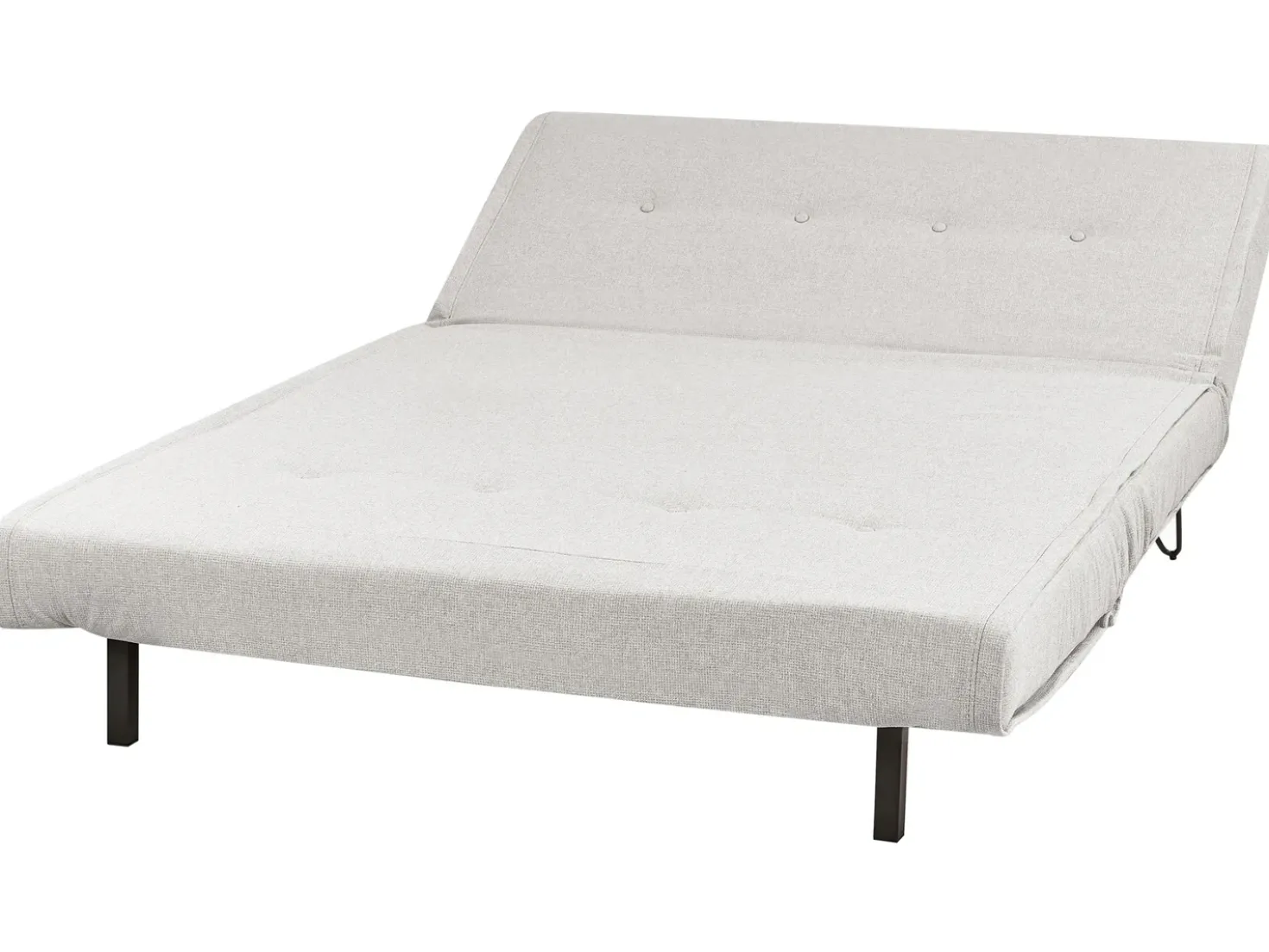 Divano letto 2 posti VESTFOLD Tessuto Grigio chiaro