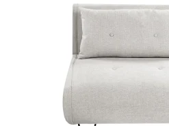Divano letto 2 posti VESTFOLD Tessuto Grigio chiaro
