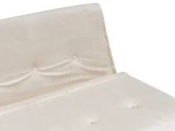 Divano letto 2 posti VESTFOLD Velluto Beige