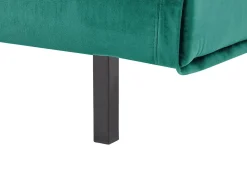 Divano letto 2 posti VESTFOLD Velluto Verde scuro
