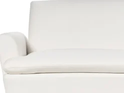 Divano letto 3 posti VETTRE Velluto Bianco sporco