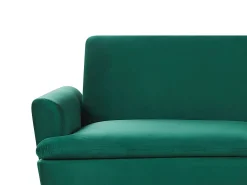 Divano letto 3 posti VETTRE Velluto Verde scuro