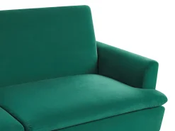 Divano letto 3 posti VETTRE Velluto Verde scuro