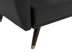Divano letto 3 posti VIMMERBY Tessuto Nero