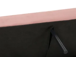 Divano letto 3 posti VIMMERBY Velluto Rosa