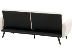 Divano letto 3 posti VIMMERBY Tessuto Beige chiaro