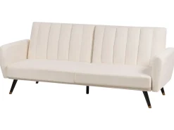 Divano letto 3 posti VIMMERBY Tessuto Beige chiaro