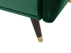 Divano letto 3 posti VIMMERBY Velluto Verde smeraldo