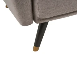 Divano letto 3 posti VIMMERBY Tessuto Marrone chiaro