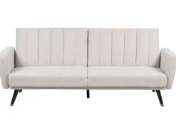 Divano letto 3 posti VIMMERBY Tessuto Beige