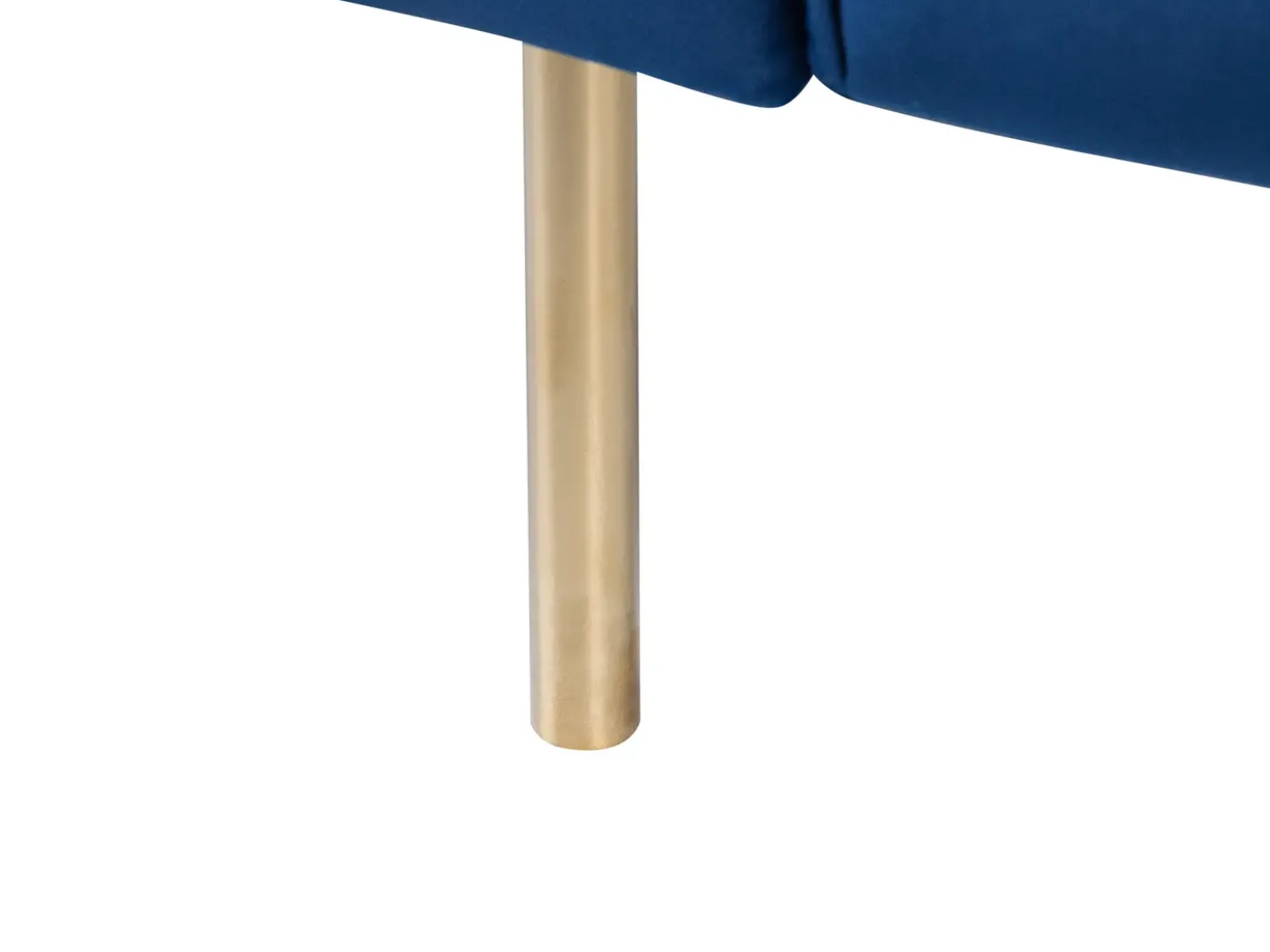 Divano letto 3 posti VISNES Velluto Blu marino