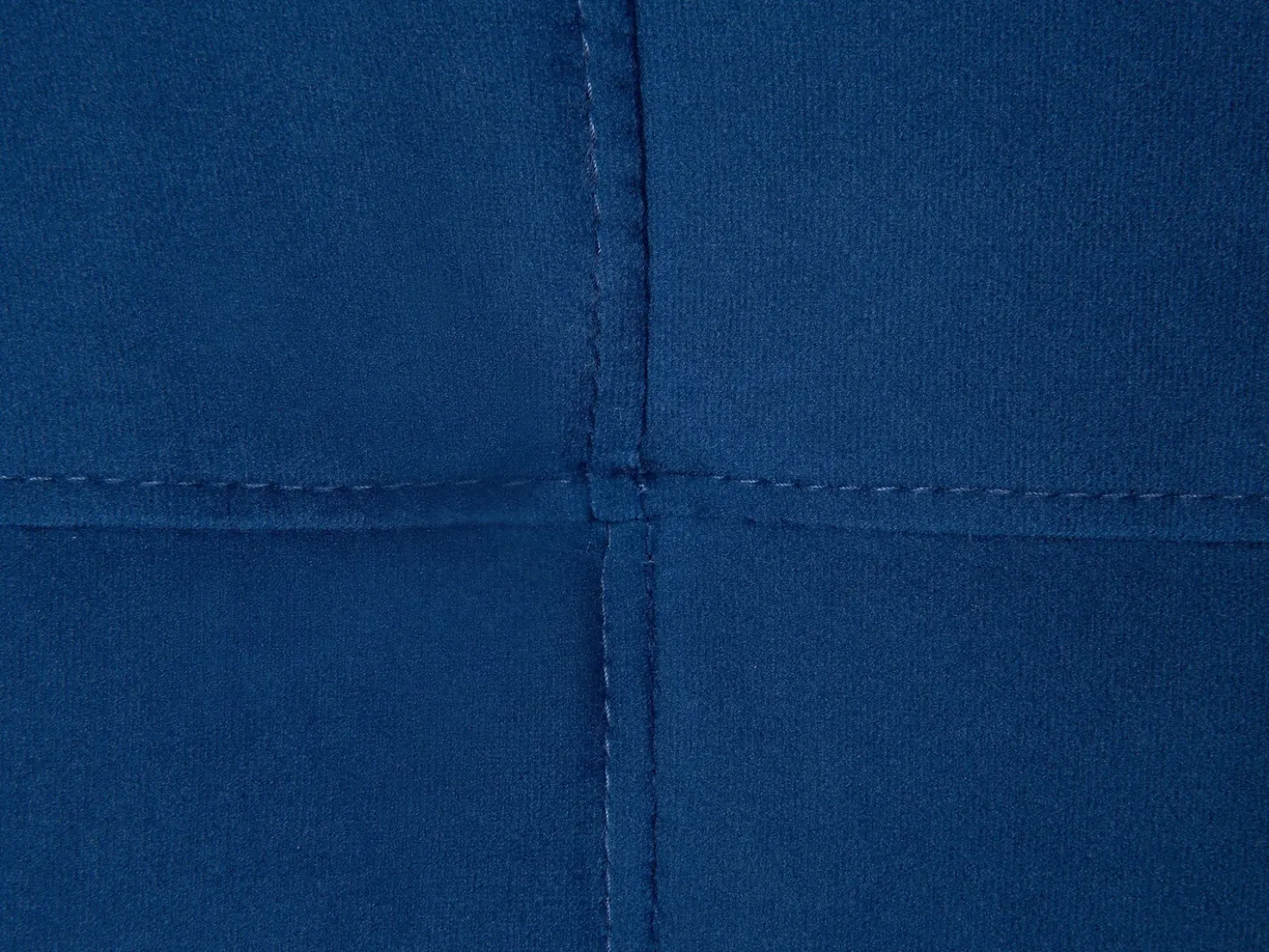 Divano letto 3 posti VISNES Velluto Blu marino