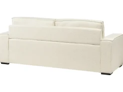 Divano letto 3 posti VUOKATTI Bouclé Bianco sporco