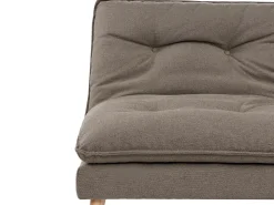 Divano letto 3 posti YILA Tessuto Marrone