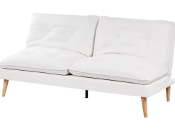 Divano letto 3 posti YILA Tessuto Bianco