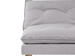 Divano letto 3 posti YILA Tessuto Grigio