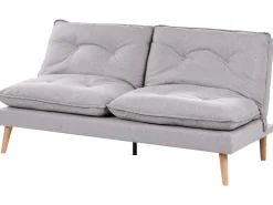 Divano letto 3 posti YILA Tessuto Grigio