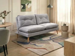 Divano letto 3 posti YILA Tessuto Grigio