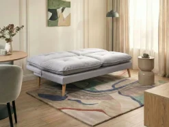 Divano letto 3 posti YILA Tessuto Grigio