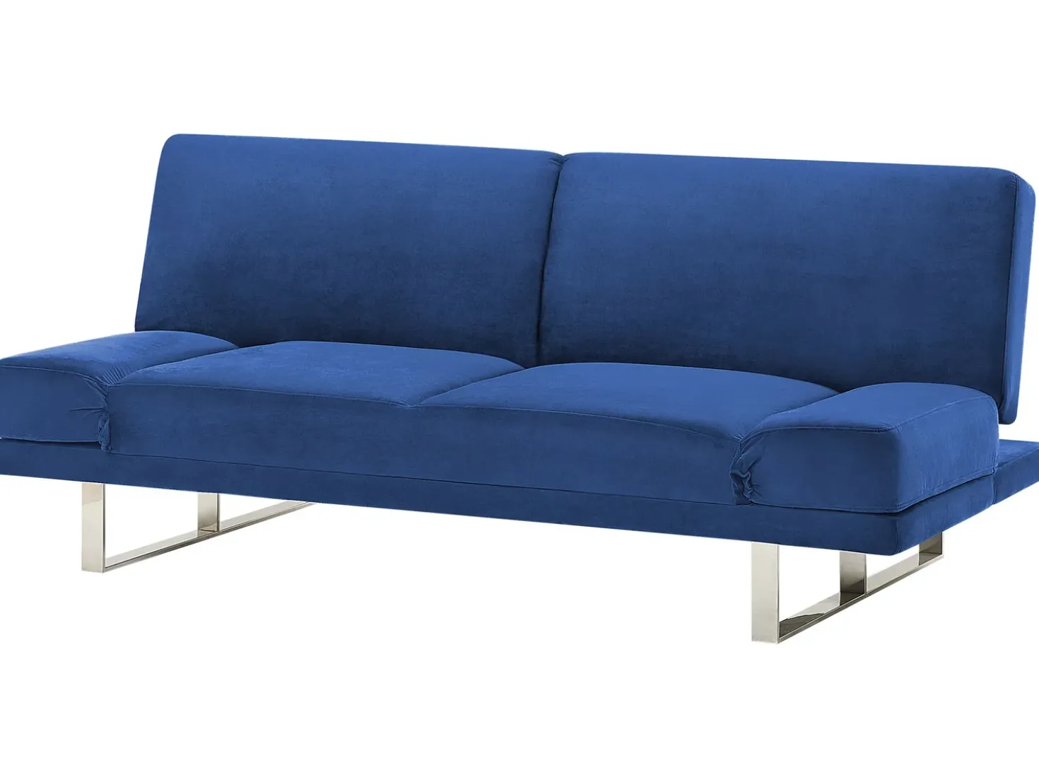 Divano letto 2 posti YORK Velluto Blu marino