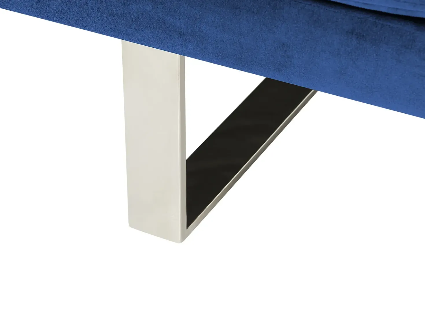 Divano letto 2 posti YORK Velluto Blu marino