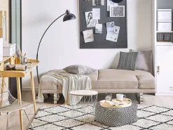 Divano letto 2 posti YORK Tessuto Beige