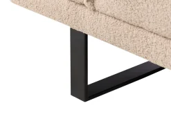 Divano letto 2 posti YORK Bouclé Beige sabbia
