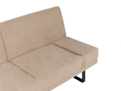 Divano letto 2 posti YORK Bouclé Beige sabbia
