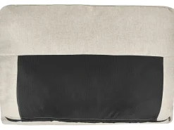 Divano letto a U 5 posti SOMMEN Tessuto Beige chiaro con contenitore