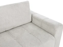 Divano letto angolare 3 posti INNVIK Tessuto Grigio chiaro con contenitore Lato Sinistro