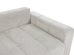 Divano letto angolare 3 posti INNVIK Tessuto Grigio chiaro con contenitore Lato Sinistro