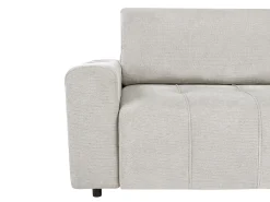 Divano letto angolare 3 posti INNVIK Tessuto Grigio chiaro con contenitore Lato Sinistro