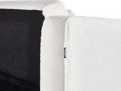 Divano letto angolare 4 posti VADSO Bouclé Bianco sporco Lato destro