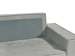 Divano letto angolare 3 posti KARILA Tessuto Grigio con contenitore Lato destro