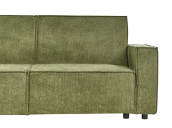 Divano letto angolare 3 posti ROMEDAL II Tessuto Verde scuro Lato destro