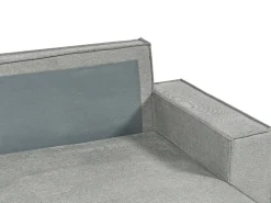 Divano letto angolare 3 posti KARILA Tessuto Grigio con contenitore Lato Sinistro