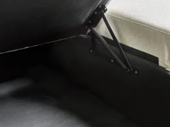 Divano letto angolare 3 posti NASSJO Lino sintetico Beige chiaro Lato destro