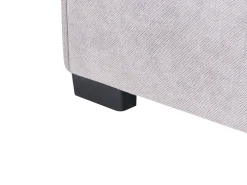 Divano letto angolare 3 posti EDANE Tessuto Grigio con contenitore Lato Sinistro