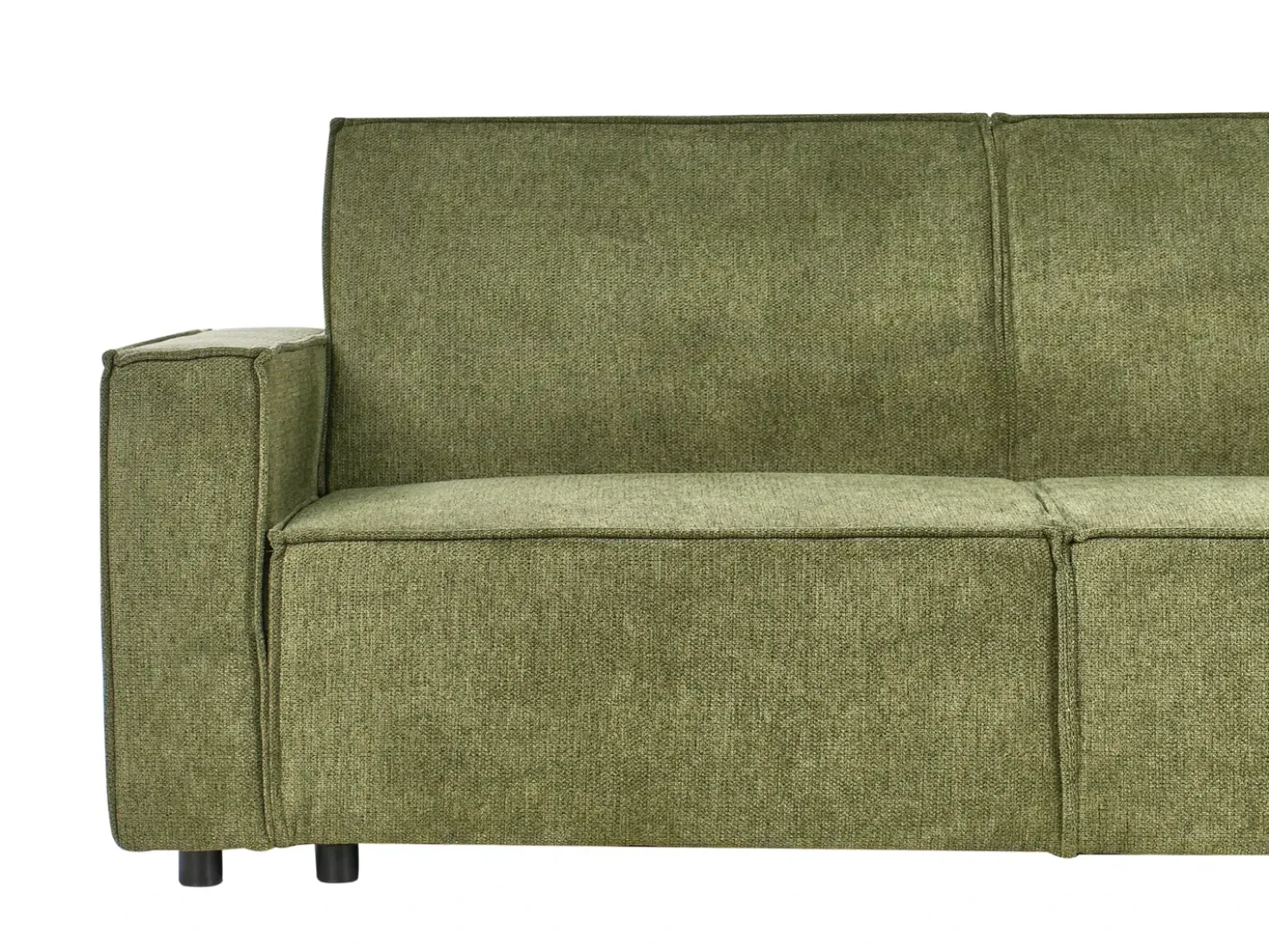 Divano letto angolare 3 posti ROMEDAL II Tessuto Verde scuro Lato Sinistro