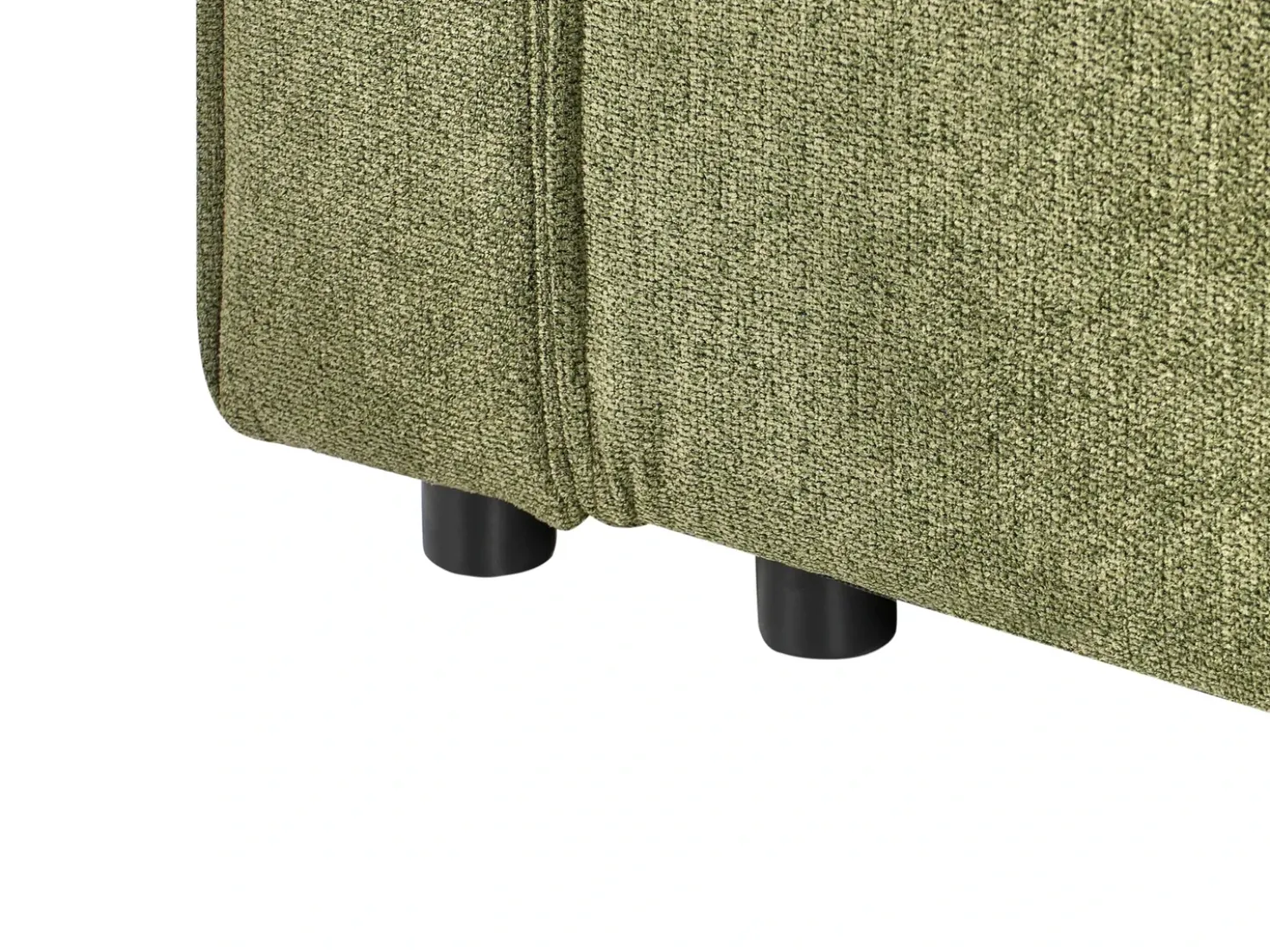 Divano letto angolare 3 posti ROMEDAL II Tessuto Verde scuro Lato Sinistro