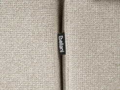 Divano letto angolare 3 posti HRISEY Lino sintetico Beige Lato Sinistro
