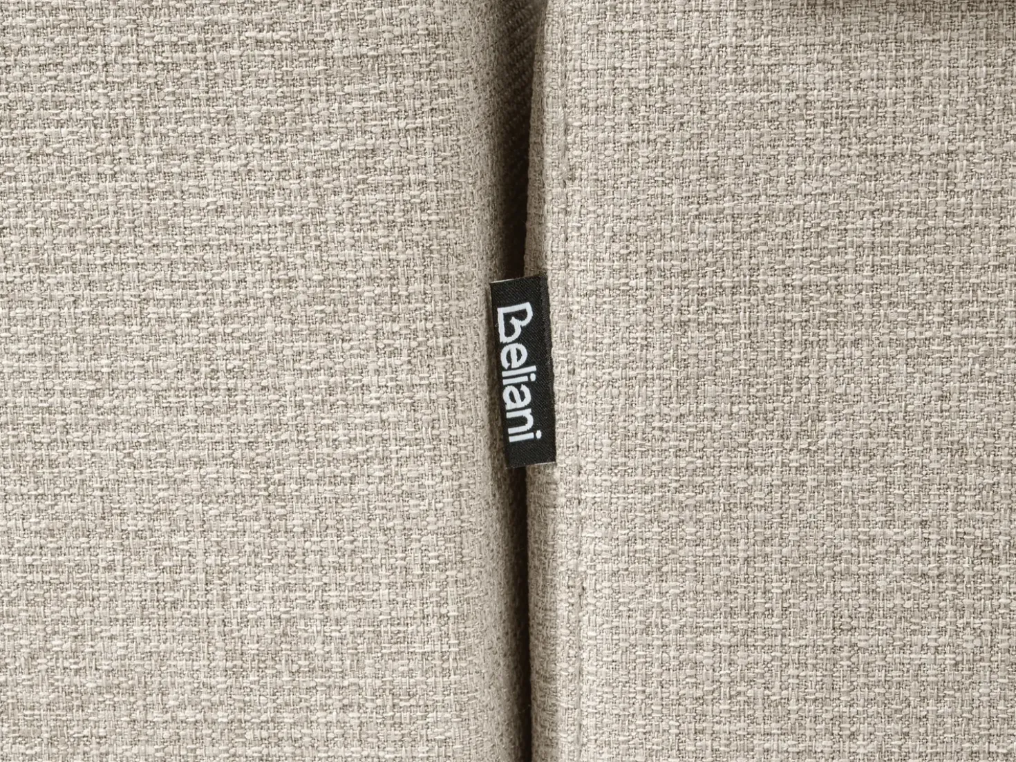 Divano letto angolare 3 posti HRISEY Lino sintetico Beige Lato Sinistro