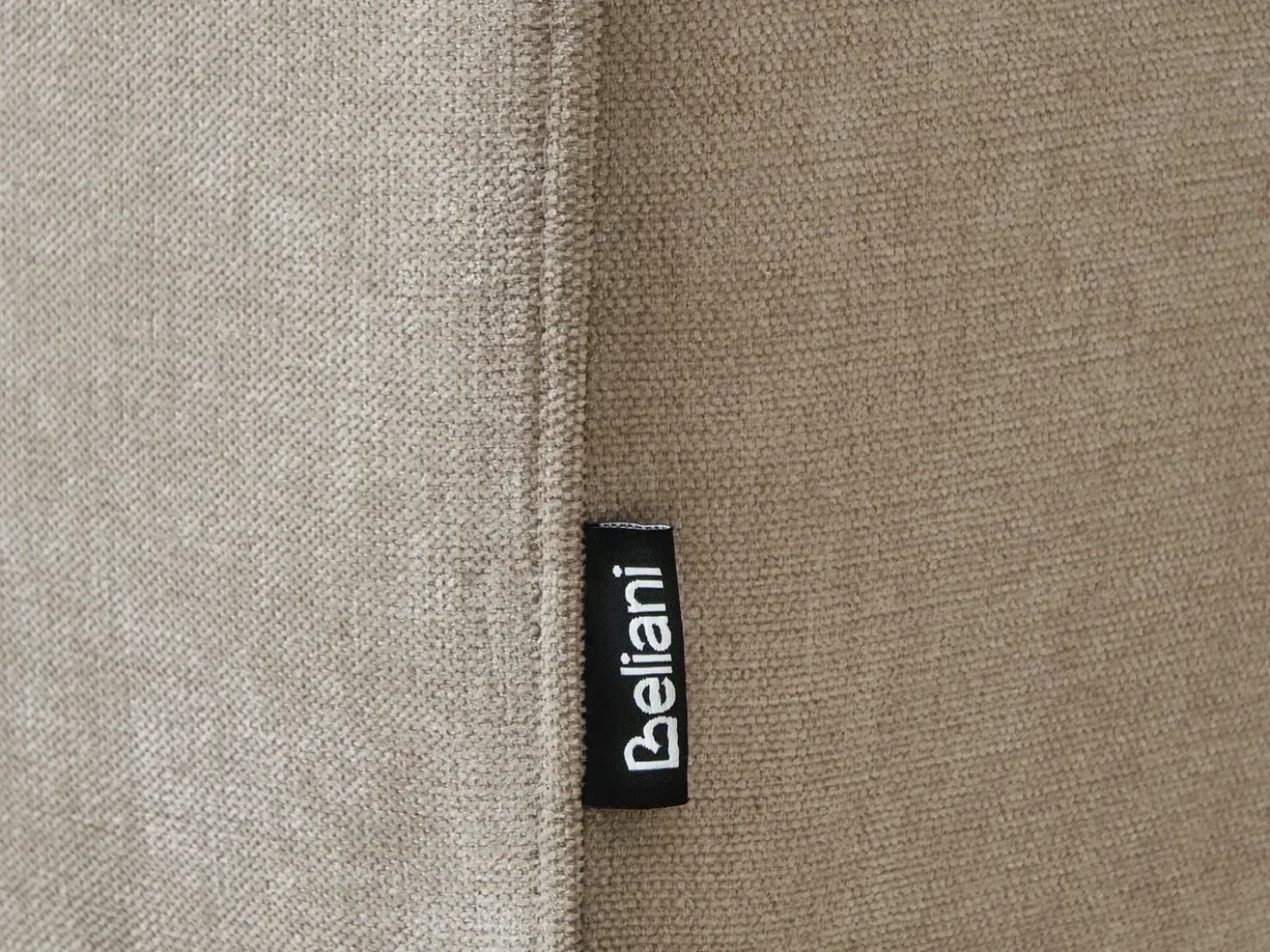 Divano letto angolare 3 posti NUBORG Ciniglia Beige chiaro Lato Sinistro
