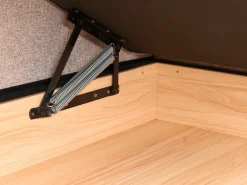 Divano letto angolare 3 posti INNVIK Tessuto Marrone chiaro con contenitore Lato destro