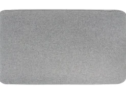 Divano letto angolare 3 posti HRISEY Lino sintetico Grigio con contenitore Lato Sinistro