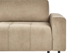 Divano letto angolare 3 posti INNVIK Tessuto Marrone con contenitore Lato destro
